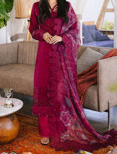 3PCS-EID-ESCAPE CHICKEN KARI LAWN BY NUREH
-LEENA NE-89