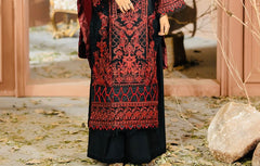 Johra Chambeli Embroidered Karandi 3-Piece Suit with Velvet Palachi Shawl