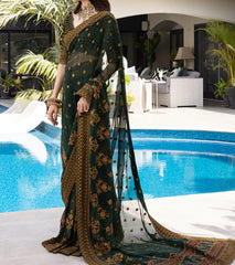 3-PCS-CHIFFON-”MERA HASEEN JORA” -AJJH-06