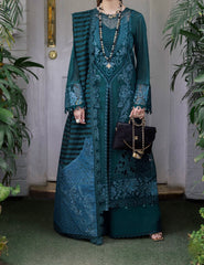 Mademoiselle NE-8262 embroidered Swiss Lawn 3-piece suit – soft pastel ensemble with delicate embroidery, chiffon dupatta, and elegant detailing.