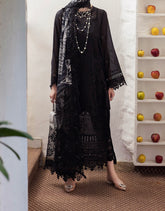 Mademoiselle Swiss Lawn embroidered 3-piece luxury suit NE-8562 – elegant pastel design with detailed thread embroidery and chiffon dupatta by Marina Mystique.