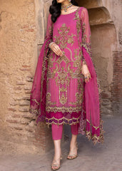 Pink Designer Embroidered Chiffon Suit – Charizma Dastaan-e-Jashan (DJW-05)