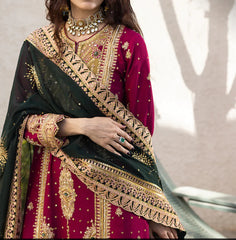 3-PCS-RAW SILK-”MERA HASEEN JORA” -AJJH-07