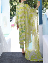 REEM-3-PC EMBROIDERED LAWN WITH EMBROIDRED CHIFFON DUPATTA CR4-0352