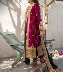 3-PCS-RAW SILK-”MERA HASEEN JORA” -AJJH-07