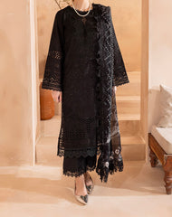 Nureh Monochrome designer wear Heavy embroidered with chiffon embroidered dupatta