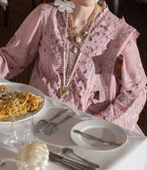 3. Mademoiselle Luxury Swiss Lawn – Embroidered 3-Piece Suit (NE-8362)