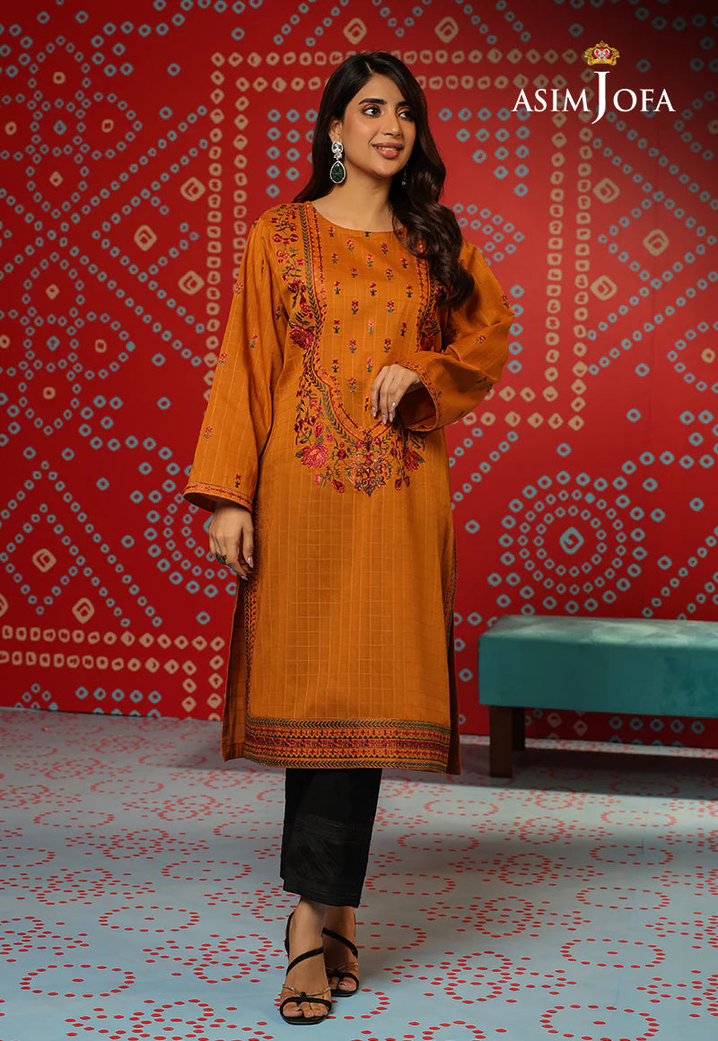 1-PC SELF JACQUARD EMBROIDERED TUNIC TARA SITARA COLLECTION          -AJTM-2115