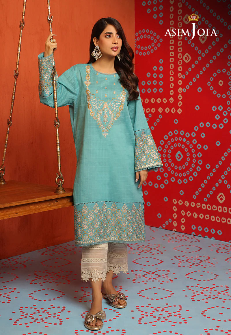 1-PC SELF JACQUARD EMBROIDERED TUNIC TARA SITARA COLLECTION      -AJTM-1316