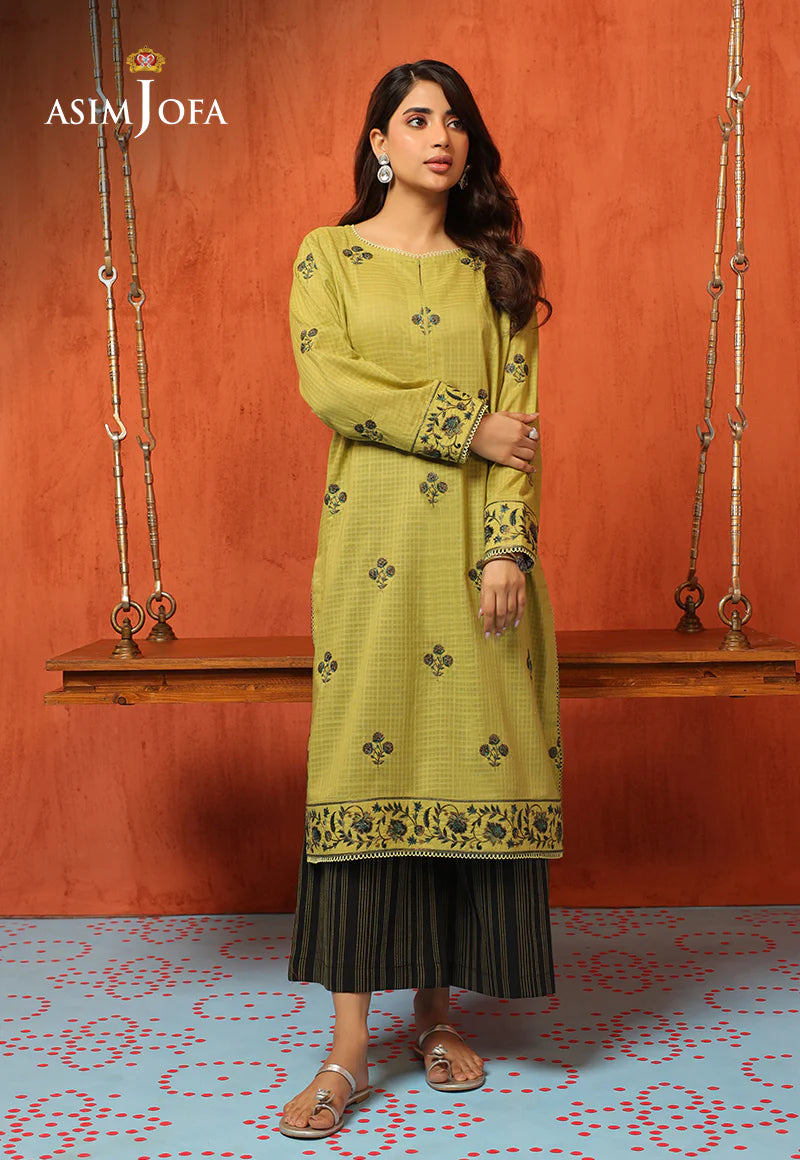 2- PCS EMBROIDERED MOTIFS & SELF JACQUARD TARA SITARA COLLECTION -AJTM-0721