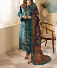 3-PC RANIA EMBROIDERED & PRINTED CAMBRIC-AJNR-1138