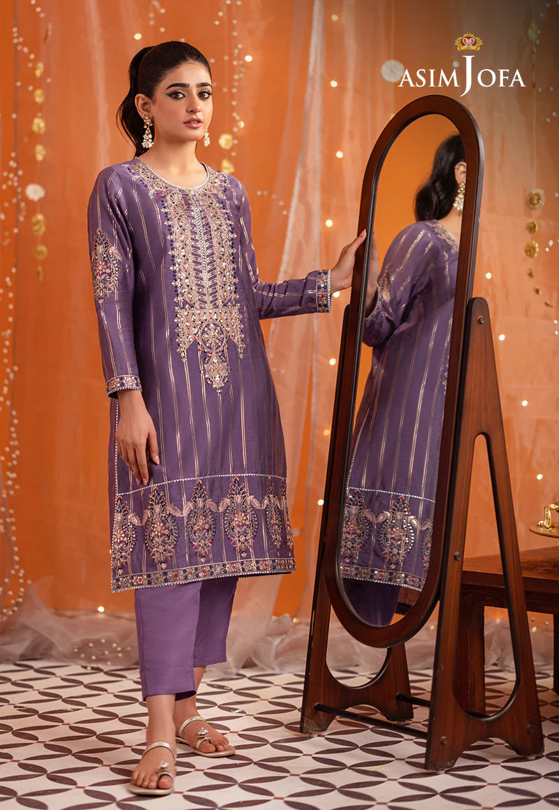 2-PCS EMBROIDERED LUREX JACQUARD TARA SITARA COLLECTION
-AJTM-1821