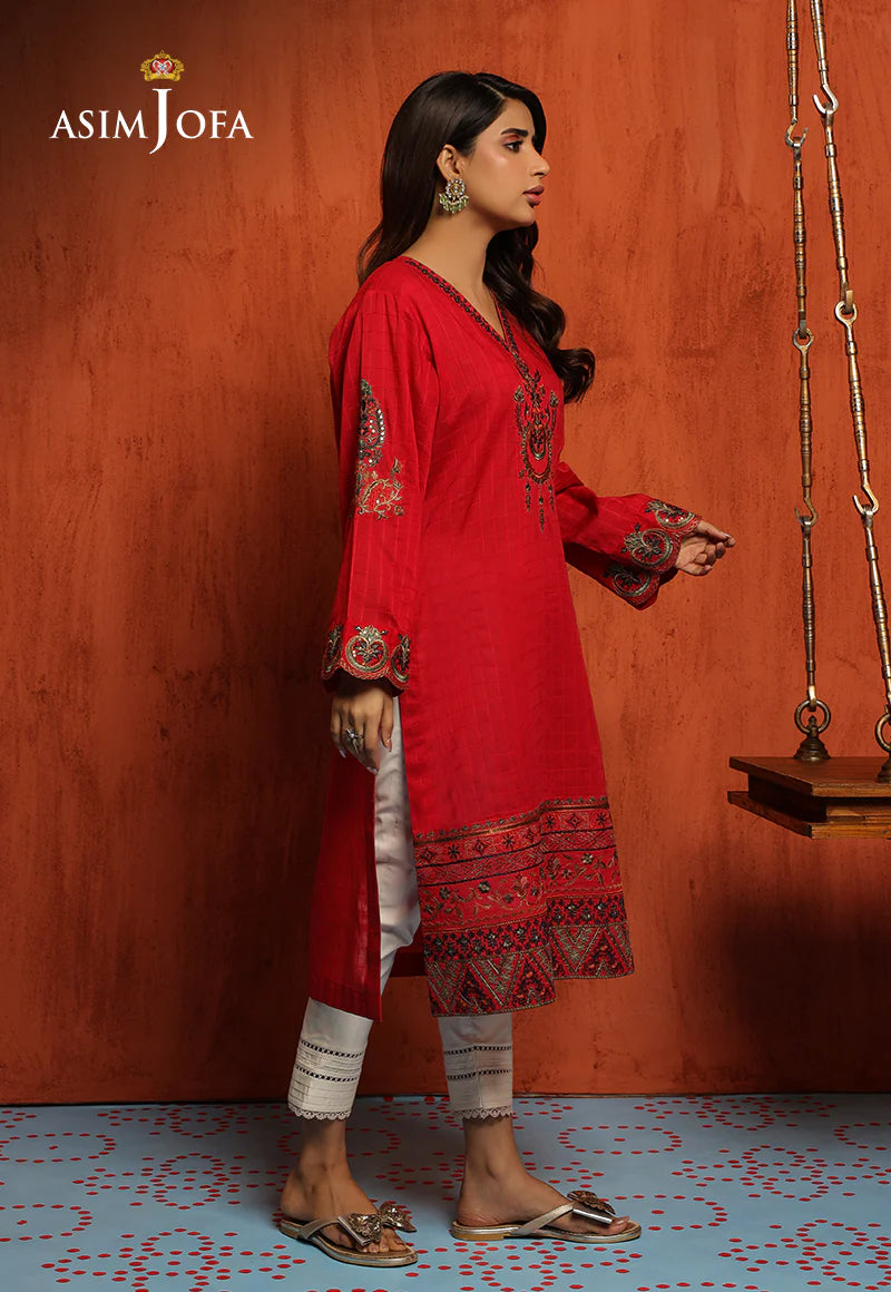 1-PC SELF JACQUARD EMBROIDERED TUNIC TARA SITARA COLLECTION 
-AJTM-1414