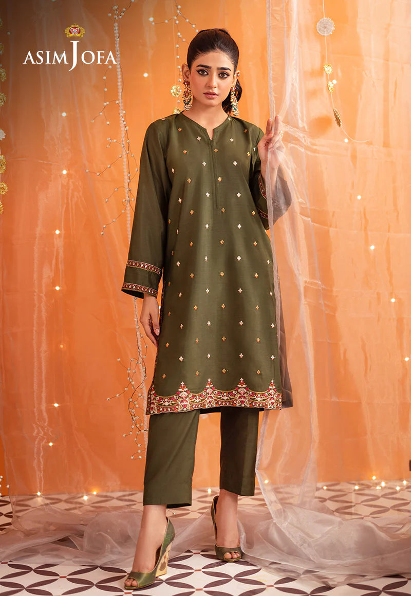 2-PCS RAW SILK TARA SITARA COLLECTION.           -AJTM-0414