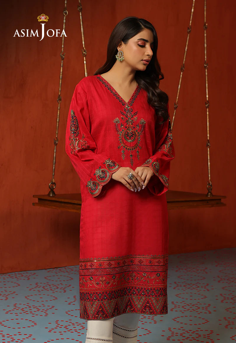 1-PC SELF JACQUARD EMBROIDERED TUNIC TARA SITARA COLLECTION 
-AJTM-1414