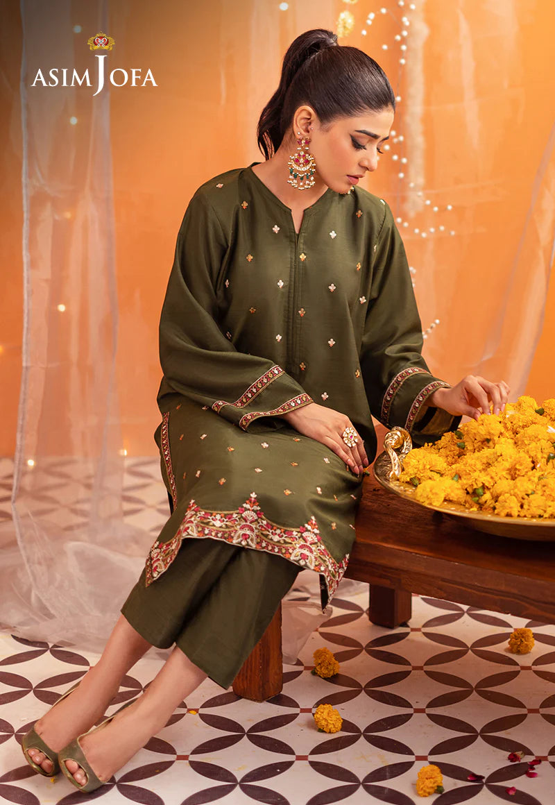 2-PCS RAW SILK TARA SITARA COLLECTION.           -AJTM-0414