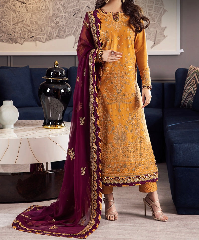 3-PCS RANG E NOOR COLLECTION LAWN SILK. -AJRN-0517