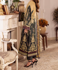 3-PC RANIA EMBROIDERED & PRINTED CAMBRIC-AJNR-0938