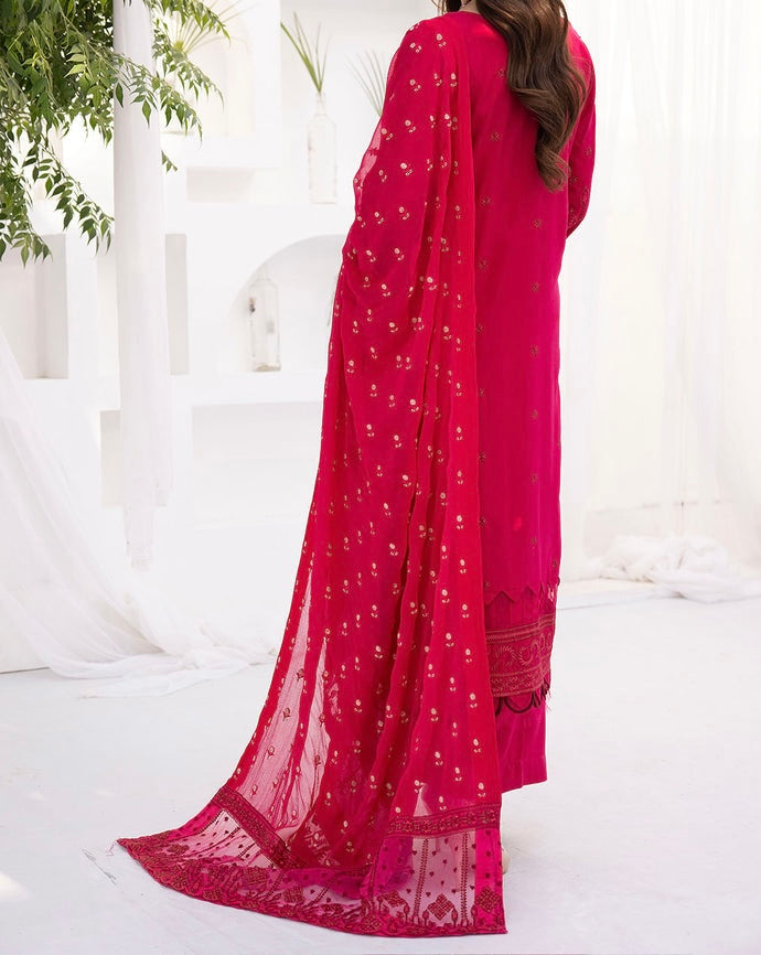 3-PCS EMBROIDERED KARANDI WITH EMBROIDERED CHIFFON DUPATTA ZAIB COLLECTION
-ZB-10630