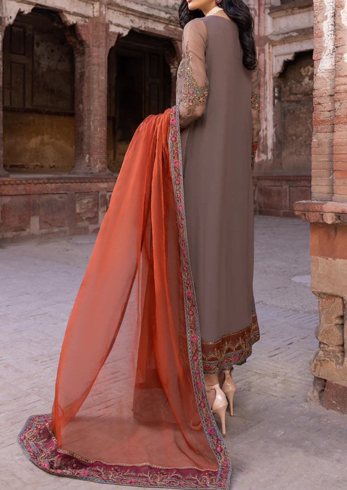 3-PCS LUXERY CHIFFON DASTAAN E JASHAN COLLECTION.                -DJW-05