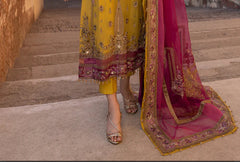 3-PCS LUXERY CHIFFON DASTAAN E JASHAN COLLECTION.                 -DJW-02