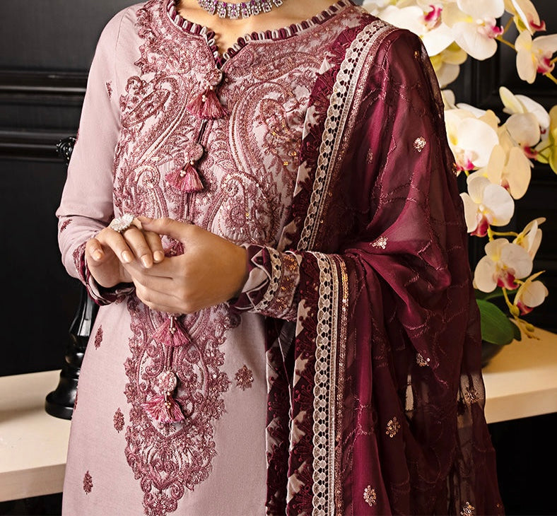 3-PCS RANG E NOOR COLLECTION LAWN SILK. -AJRN-0617