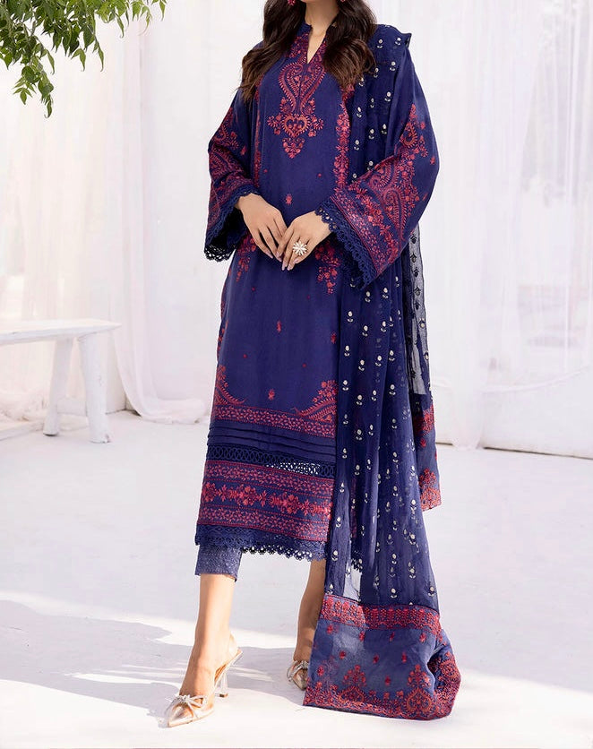 3-PCS EMBROIDERED KARANDI WITH EMBROIDERED CHIFFON DUPATTA ZAIB COLLECTION
-ZB-9930