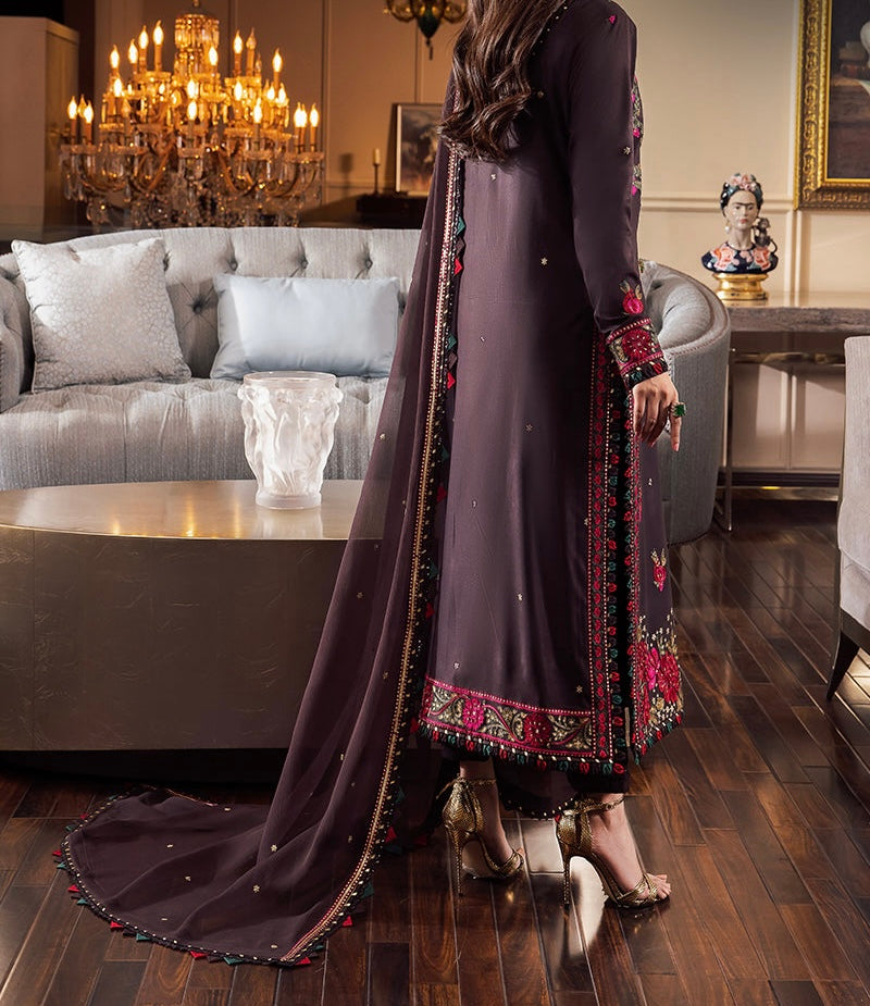 3-PCS RANG E NOOR COLLECTION LAWN SILK. -AJRN-1217