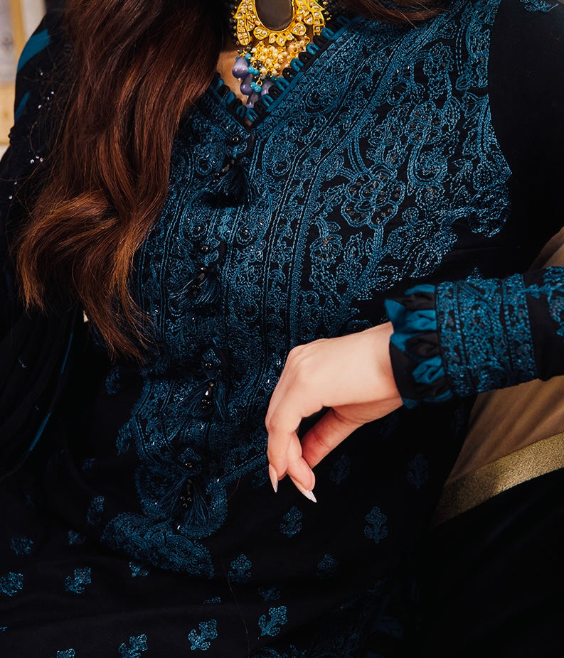 3-PCS RANG E NOOR COLLECTION LAWN SILK. -AJRN-0217