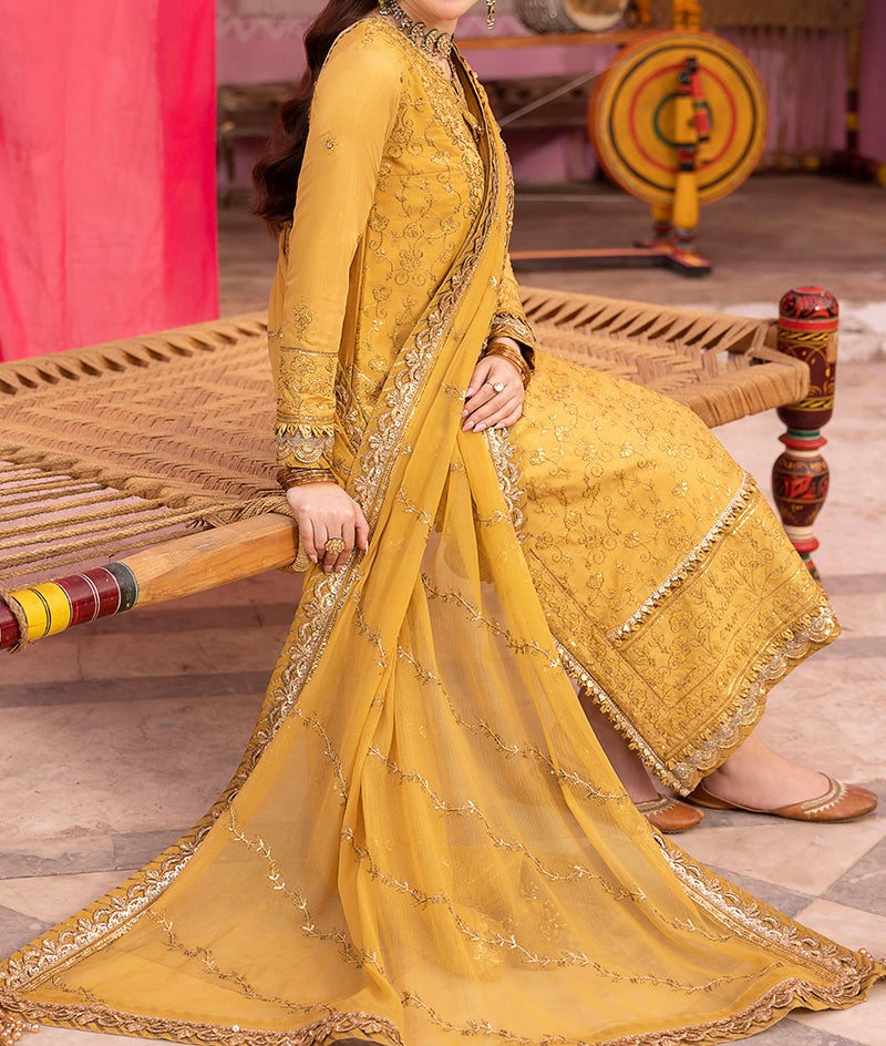 3-PC-EMBROIDERED CHIFFON,DASTAAN COLLECTION BY ASIM JOFA-AJDA-0450