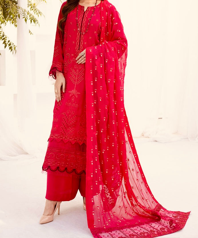 3-PCS EMBROIDERED KARANDI WITH EMBROIDERED CHIFFON DUPATTA ZAIB COLLECTION
-ZB-10630