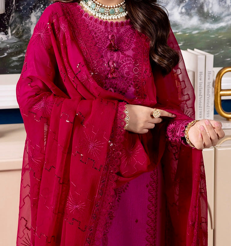 3-PCS RANG E NOOR COLLECTION LAWN SILK. -AJRN-1517