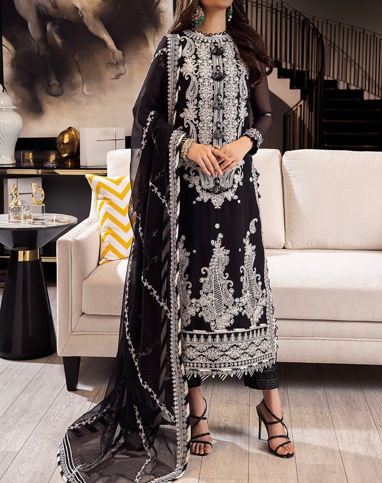 3-PCS RANG E NOOR COLLECTION LAWN SILK. -AJRN-1917