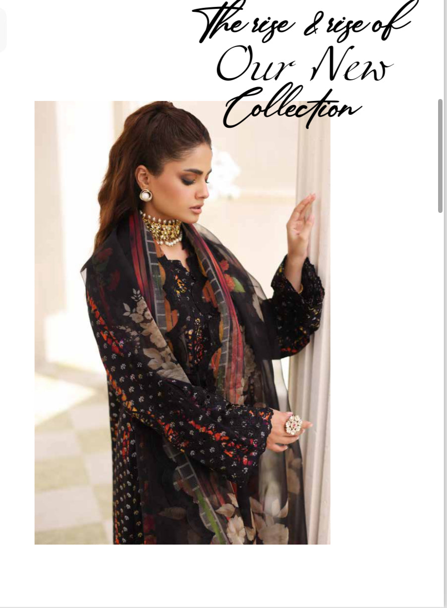 3-PCS RANGOLI COLLECTION EMBRODERD BROSHA AND BANARSI JACQUARD WITH EMBROIDERD ORGANZA DUPATTA -CR-0140