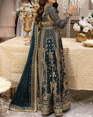 3-PCS CHIFFON PESHWAS-  SHEHNAI COLLECTION 
-AJSH-18