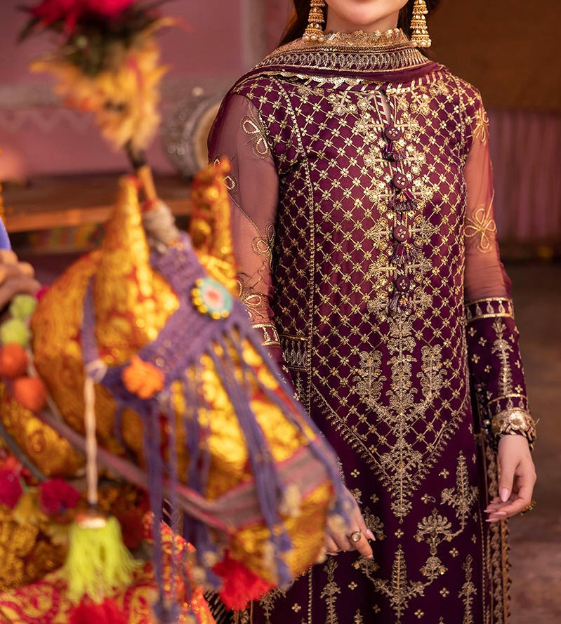 3-PC-EMBROIDERED CHIFFON,DASTAAN COLLECTION BY ASIM JOFA-AJDA-0350