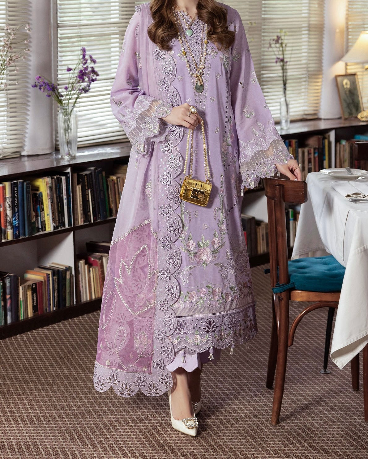 Nureh - Mademoiselle Embroidered Collection 2024 - NE-8162