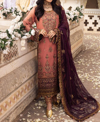 3-PCS LONG CHIFFON SUIT-  SHEHNAI COLLECTION 
-AJSH-13