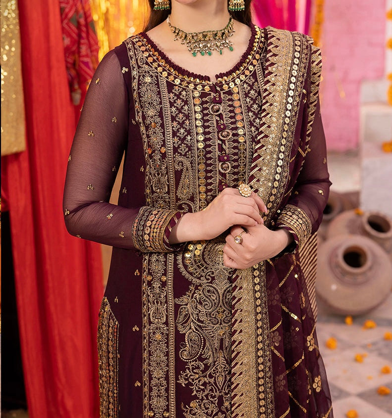 3-PC-EMBROIDERED CHIFFON DASTAAN COLLECTION BY ASIM JOFA-AJDA-2150