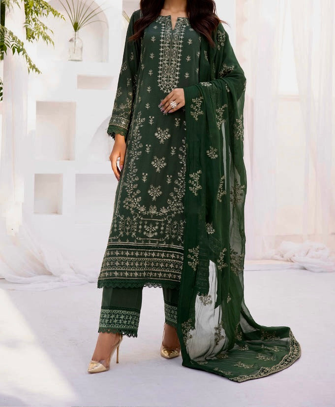 3-PCS EMBROIDERED KARANDI WITH EMBROIDERED CHIFFON DUPATTA ZAIB COLLECTION
-ZB-10530