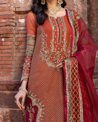 3-PCS LUXERY CHIFFON DASTAAN E JASHAN COLLECTION.                 -DJW-03