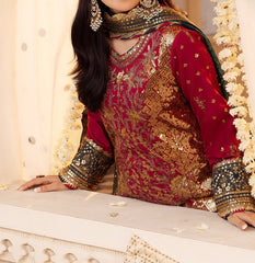 3-PCS CHIFFON SUIT SHEHNAI COLLECTION 
-AJSH-19