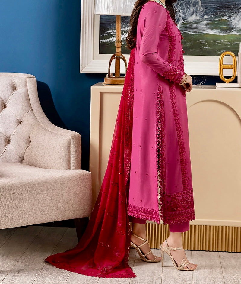 3-PCS RANG E NOOR COLLECTION LAWN SILK. -AJRN-1517