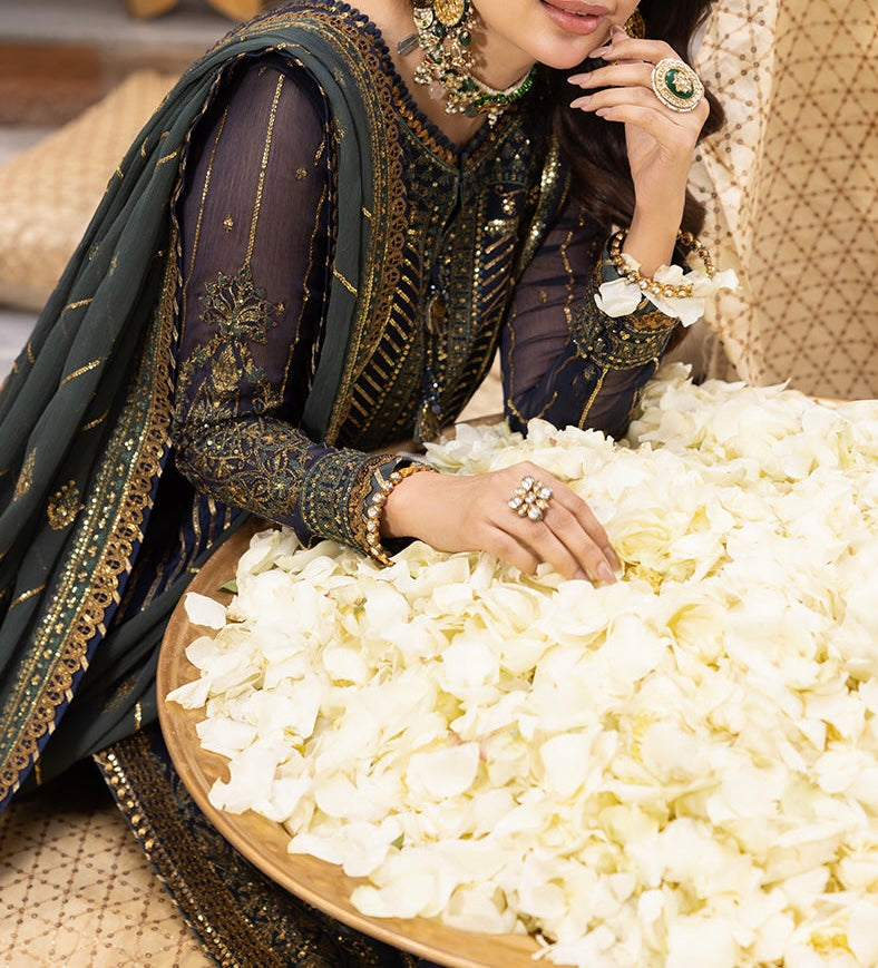 3-PCS LONG SUIT CHIFFON-SHEHNAI COLLECTION 
-AJSH-12