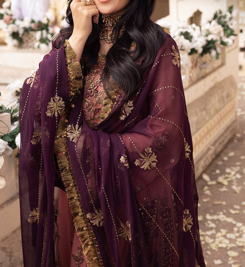 3-PCS LONG CHIFFON SUIT-  SHEHNAI COLLECTION 
-AJSH-13