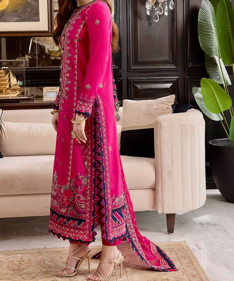 3-PCS RANG E NOOR COLLECTION LAWN SILK. -AJRN-3016