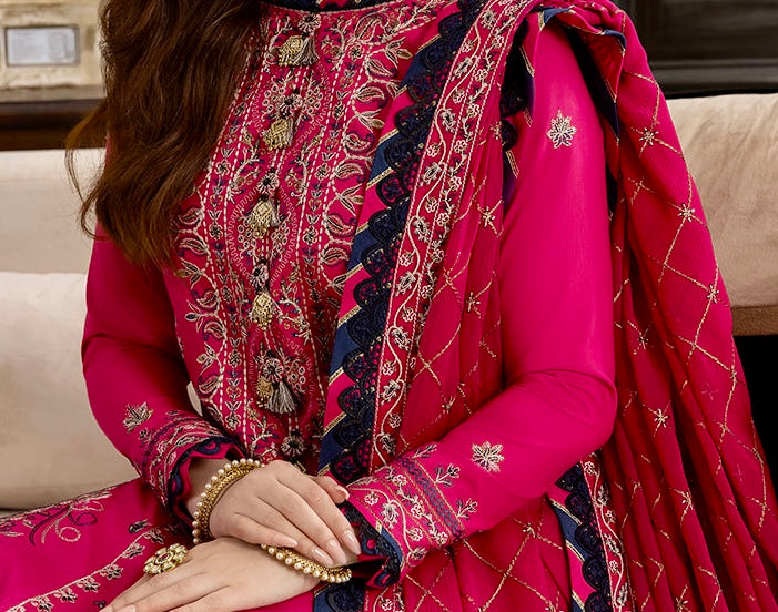 3-PCS RANG E NOOR COLLECTION LAWN SILK. -AJRN-3016