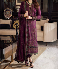 3-PCS RANG E NOOR COLLECTION LAWN SILK. -AJRN-0417