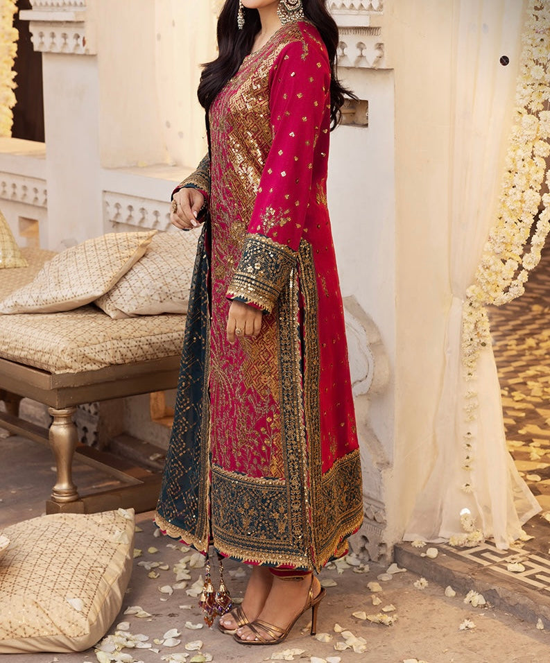 3-PCS CHIFFON SUIT SHEHNAI COLLECTION 
-AJSH-19