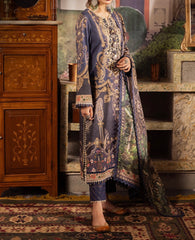 3-PC RANIA EMBROIDERED & PRINTED CAMBRIC-AJNR-0338